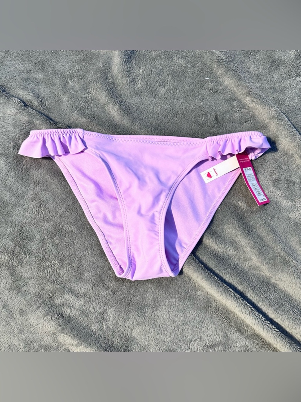 NWT! Xhilaration Junior’s Lavender Ruffle Cheeky Bottom - Juniors medium 4-6